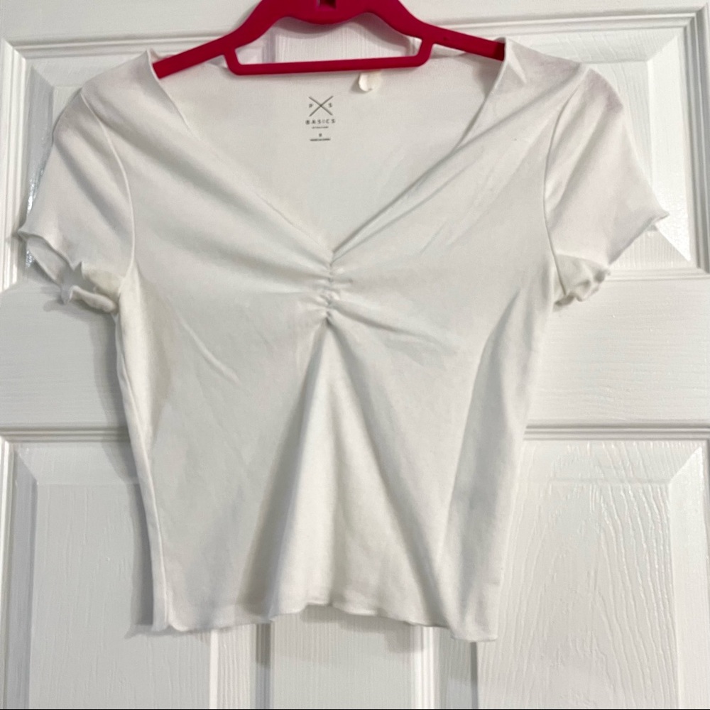 white babydoll tee